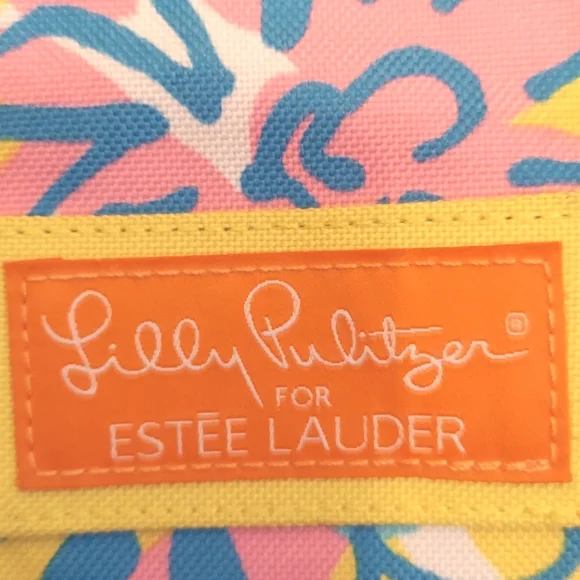 Lilly Pulitzer Tote Pink and Green Floral Pattern